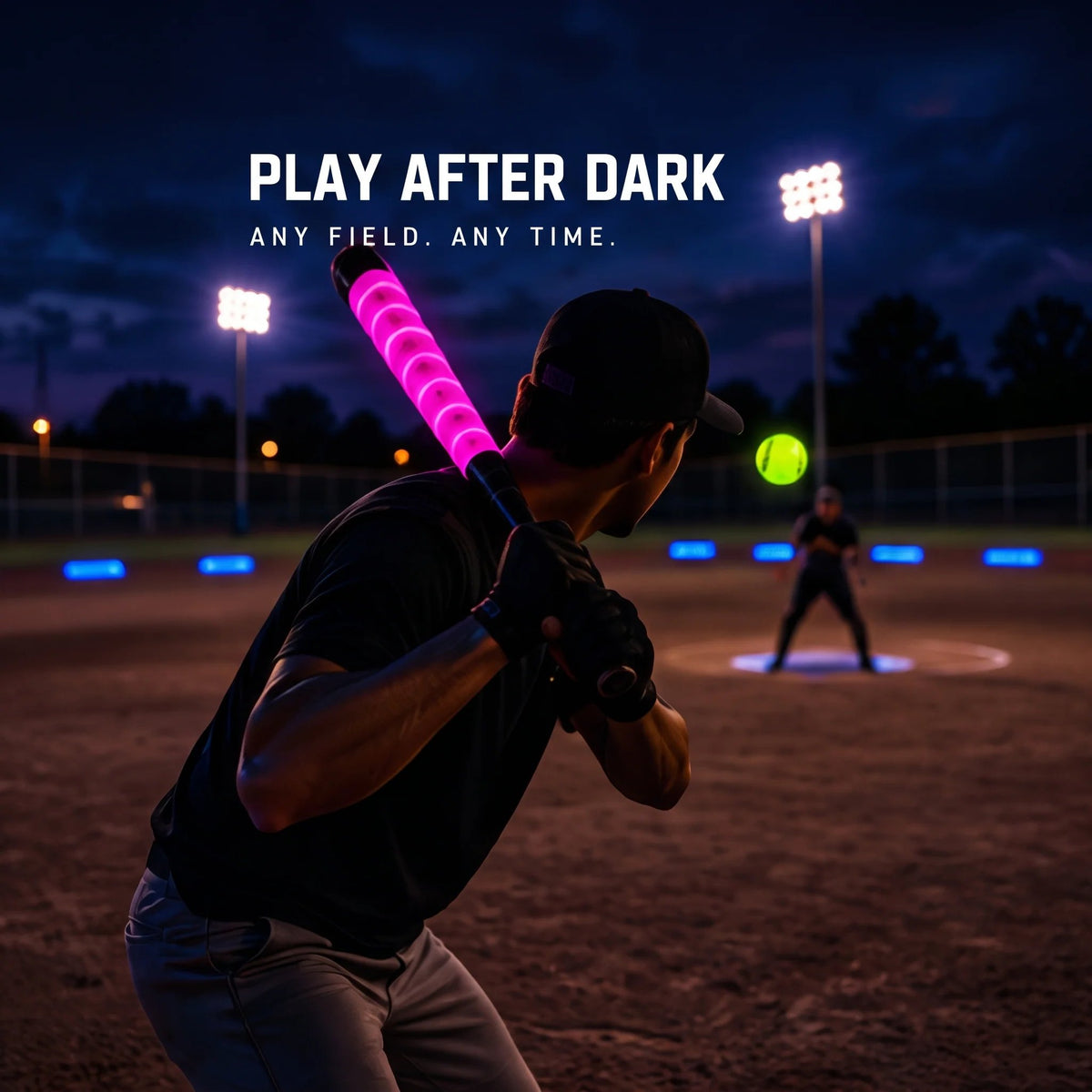 Night‑Time Softball Playing Set