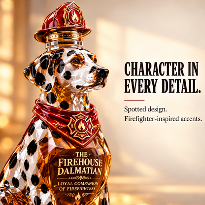 The Firehouse Dalmatian Whiskey Bottle