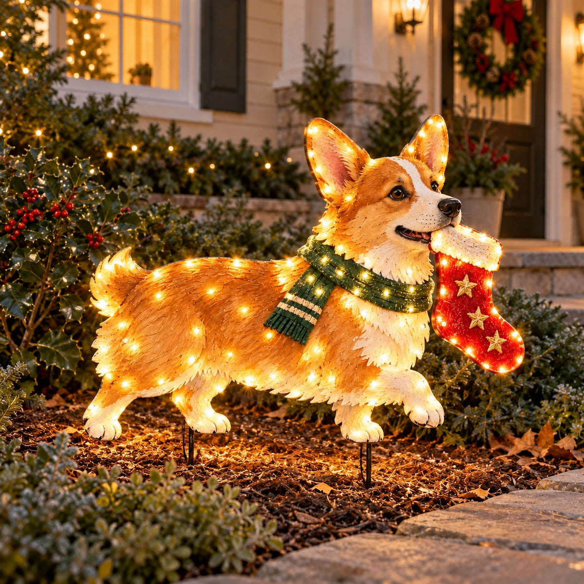 ✨🐕Christmas Glow Pup Collection – Lighted Holiday Dog Yard Decor