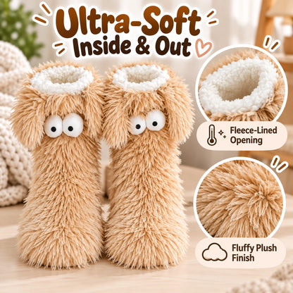 OFF⚡50K+ SOLD💕Women's Plush Slippers Socks Floor Socks Winter Home Indoor Thickened Fleece-Lined Anti-Slip Adult Women's Plush Snow Socks Shoe Covers