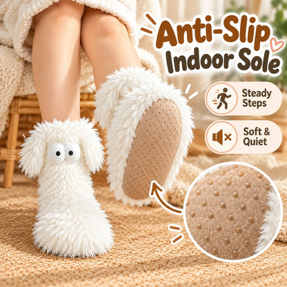OFF⚡50K+ SOLD💕Women's Plush Slippers Socks Floor Socks Winter Home Indoor Thickened Fleece-Lined Anti-Slip Adult Women's Plush Snow Socks Shoe Covers