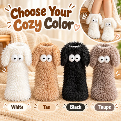 OFF⚡50K+ SOLD💕Women's Plush Slippers Socks Floor Socks Winter Home Indoor Thickened Fleece-Lined Anti-Slip Adult Women's Plush Snow Socks Shoe Covers