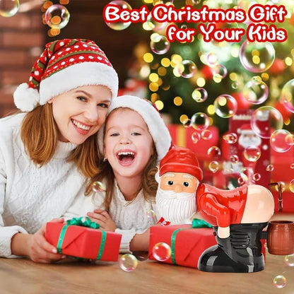Lustiger Weihnachtsmann Seifenblasenmaschine – mit Musik, Lichtern und weihnachtlichem Seifenblasenspaß