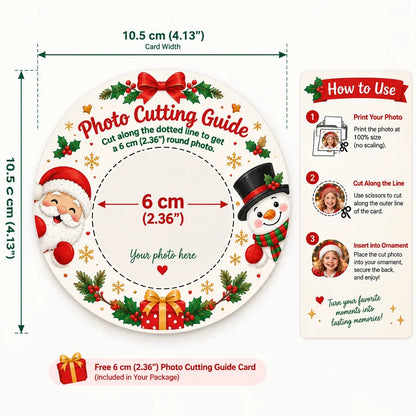 Personalisierter Weihnachts-Fotoanhänger