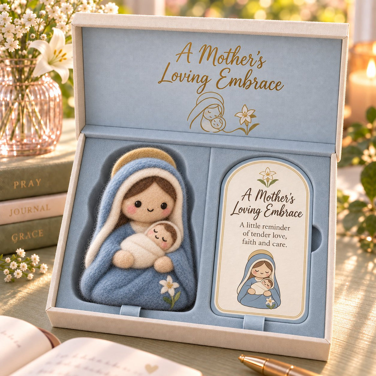 Faith-Inspired Felt Keepsake Gift Set | 6 Meaningful Designs with Matching Message Card & Gift Box 🎁