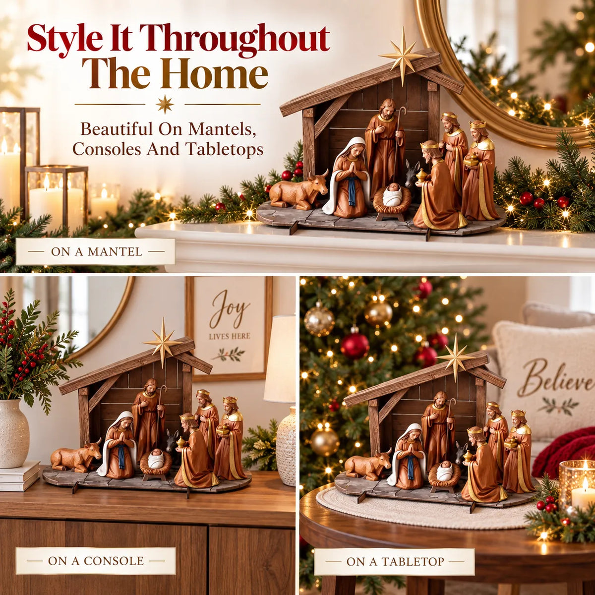 ✝️Christmas Nativity Scene Decor  | Bring The True Meaning Of Christmas Home