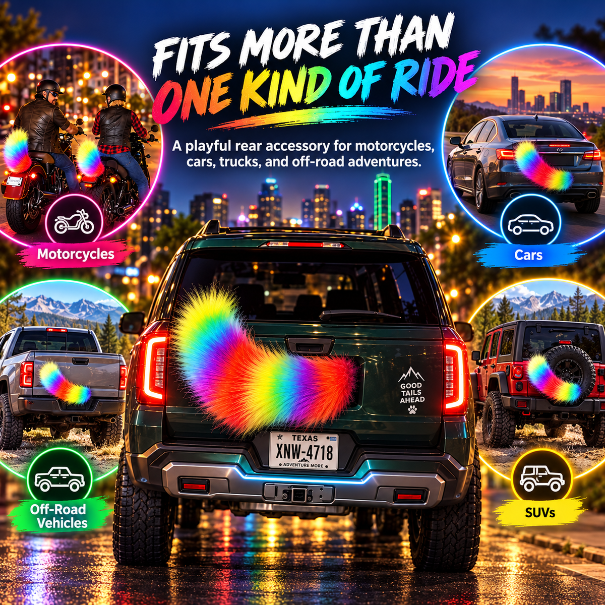 🚗🐾 Remote Control Electric Car Tail – Make Your Car Stand Out