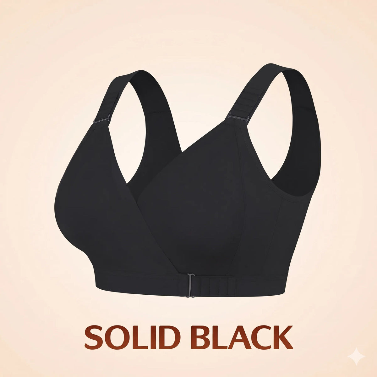 EaseWrap™ Front-Closure Wireless Comfort Bra – Adjustable Straps & Gentle Support