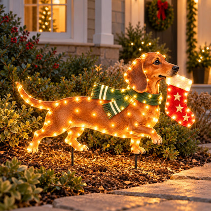 ✨🐕Christmas Glow Pup Collection – Lighted Holiday Dog Yard Decor