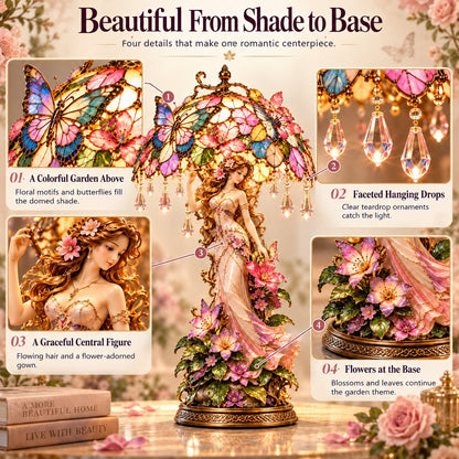 Enchanted Butterfly Garden Table Lamp