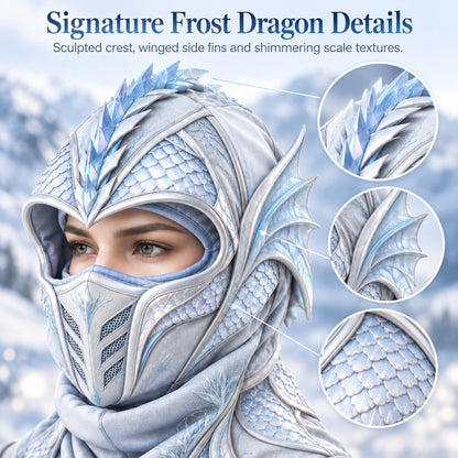 Ice Dragon 3-in-1 Winter Hood & Face Cover