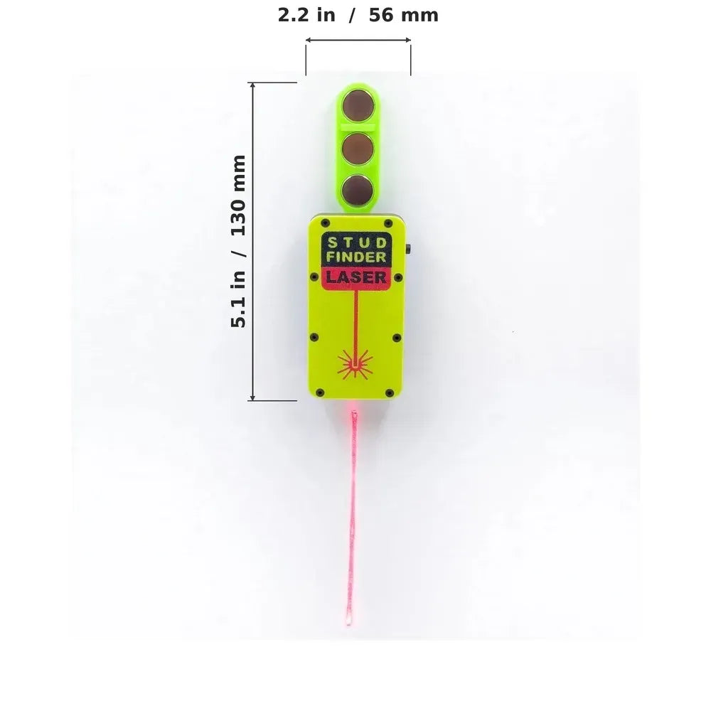 Magnetic Stud Finder with Laser Guide – Wall Stud Locator for Baseboards, Shelves & Picture Frames