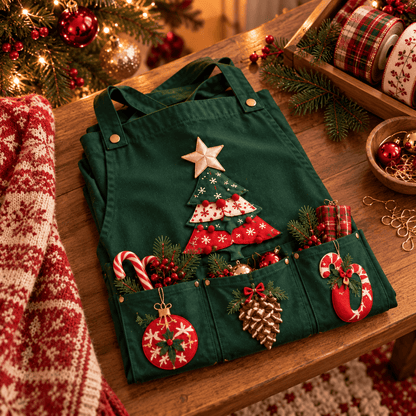 Christmas Tree Decorating Apron