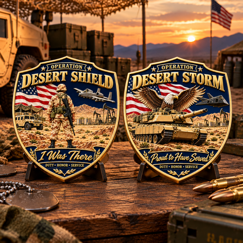 🇺🇸 Last Day Promo: 49% OFF 🎖️Operation Desert Shield I Was There Veteran Challenge Coin