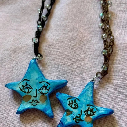 🔥Last Day 49% OFF - ⭐Hand-Painted Star Pendant Necklace