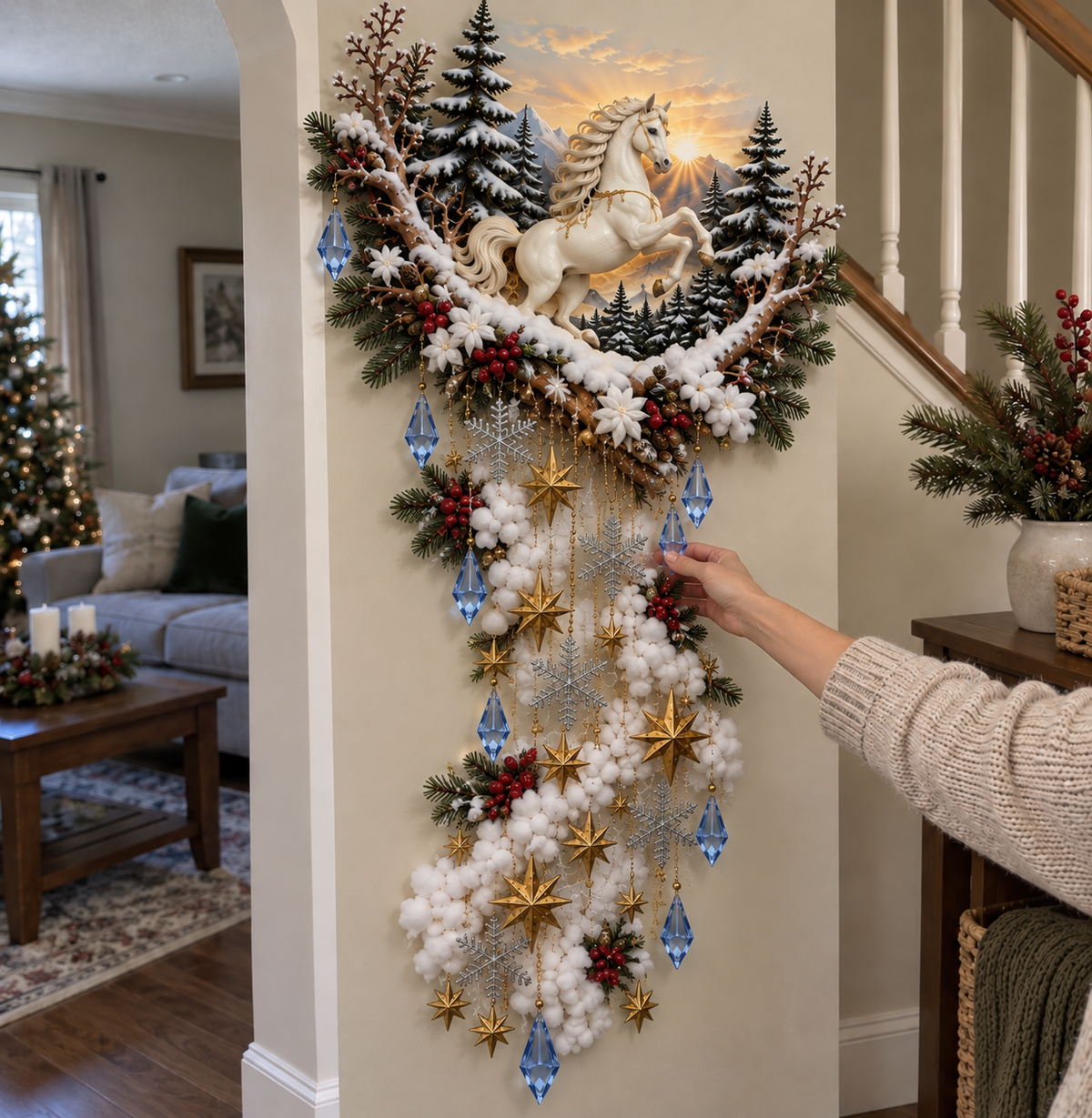 ✨ Enchanted Christmas Magic Trail Wall Light – A Touch of Winter Magic, Right on Your Wall ✨