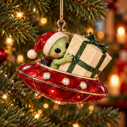 👽🎄 Christmas Alien UFO Ornaments – 6 Cute Cosmic Designs, Unique Christmas Tree Decorations & Holiday Gifts 🚀✨