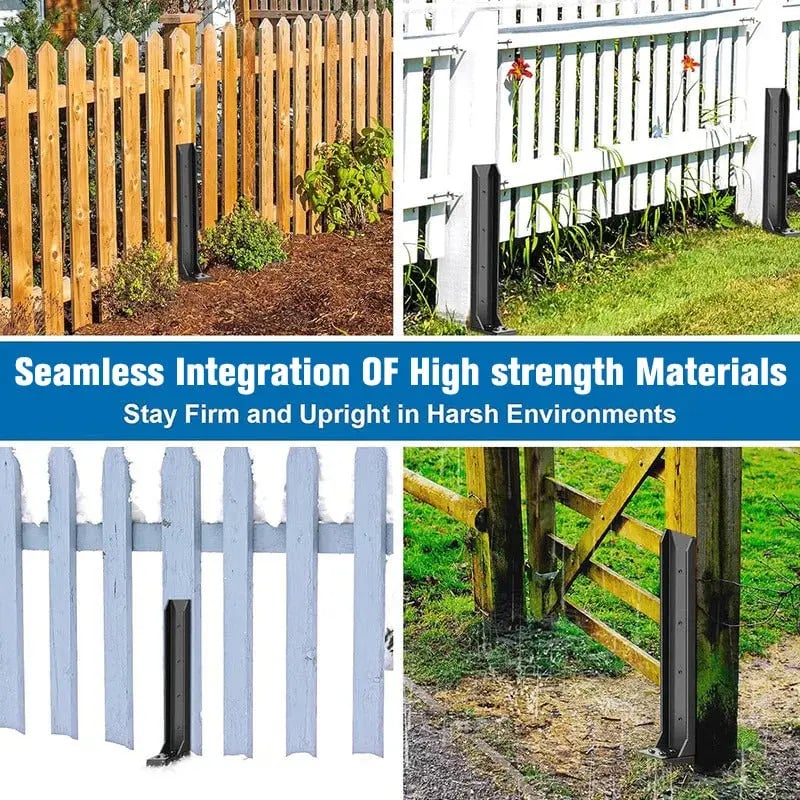 🔨 No-Dig Fence Post Repair Anchor | Heavy Duty Steel Stake to Fix Leaning Fences Fast