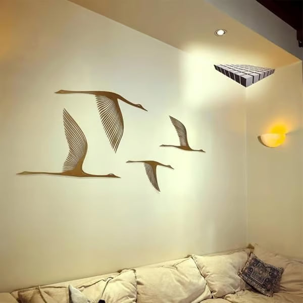 Style B: Floating cube wall decal