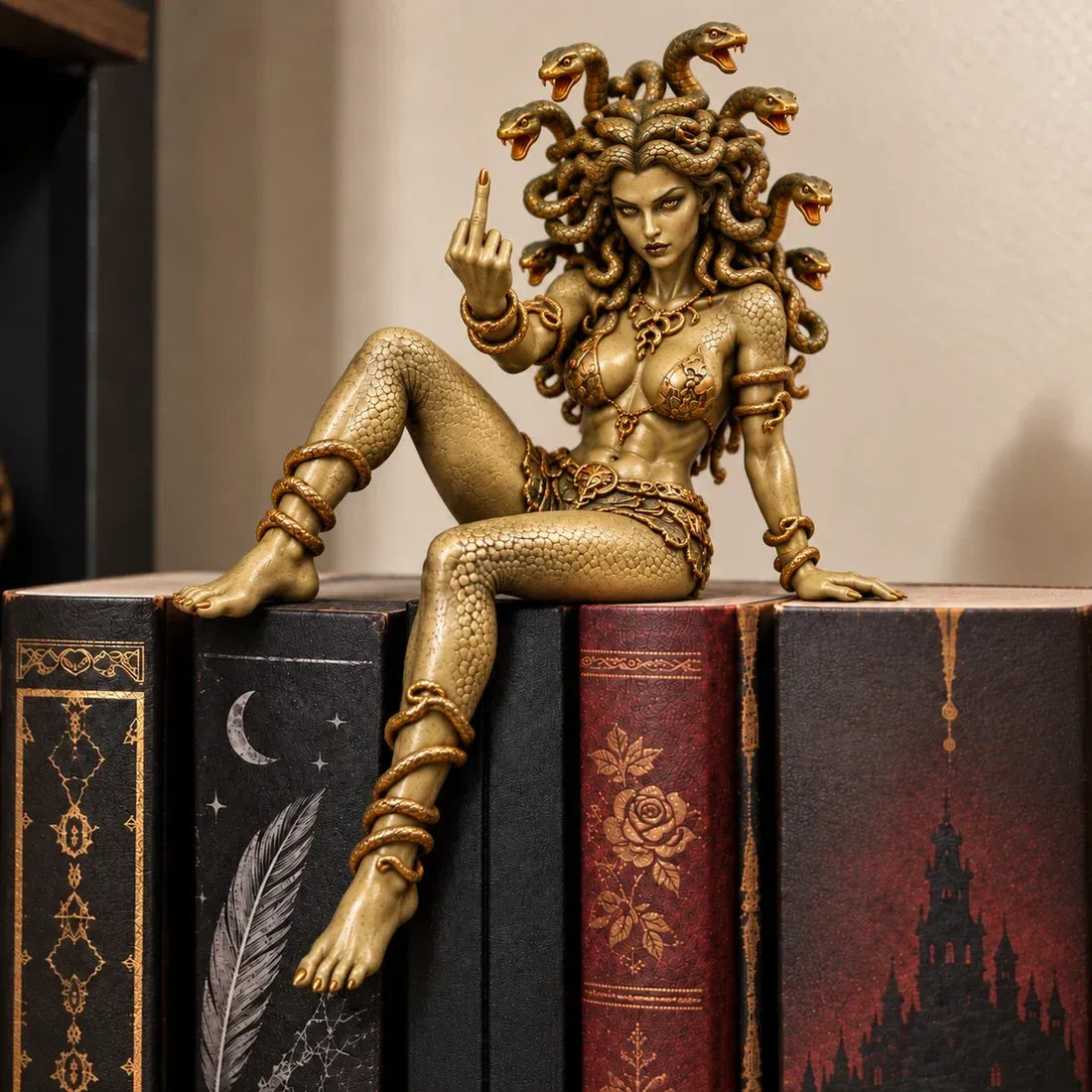 🔥 Last Day 49% OFF - 🐍 Medusa Goddess Shelf Sitter Statue | 4 Unique Gothic Mythology Styles (📦Buy 2 Free Shipping)