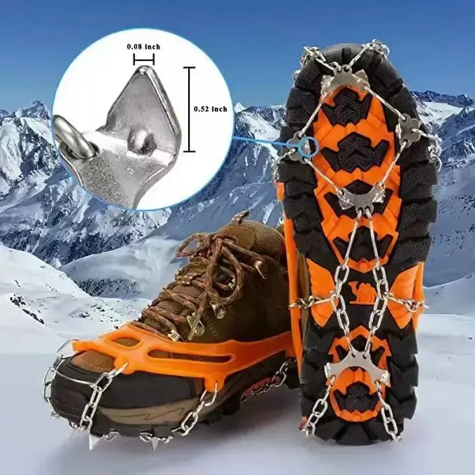 🛠️Lightweight Crampons Anti-Slip Traction Snow Grips for Walking