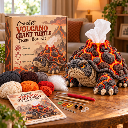 🐉 DIY Crochet Tissue Box Kit | Funny Fantasy Home Decor 🧶