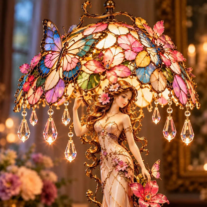 Enchanted Butterfly Garden Table Lamp