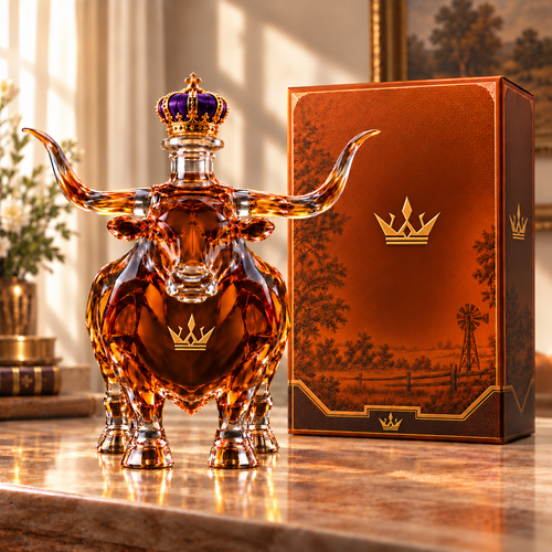👑Western Bull Whiskey Bottle