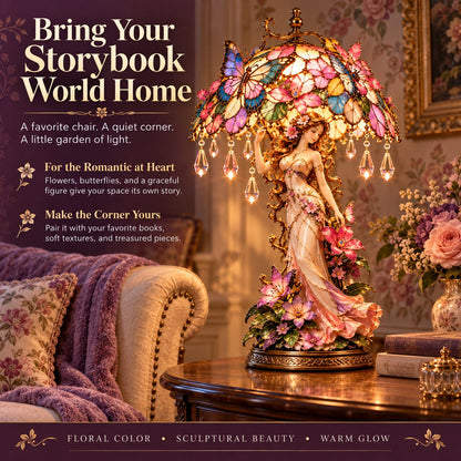 Enchanted Butterfly Garden Table Lamp