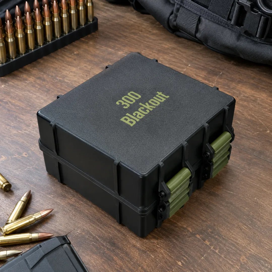 🎯100 Round Ammo Storage Box | Waterproof Hard Shell Ammunition Organizer Case