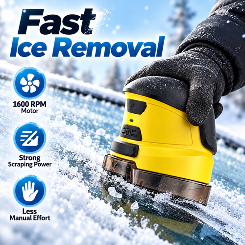 🚗❄️ Cordless Electric Ice Scraper – Fast & Easy Windshield Snow Removal