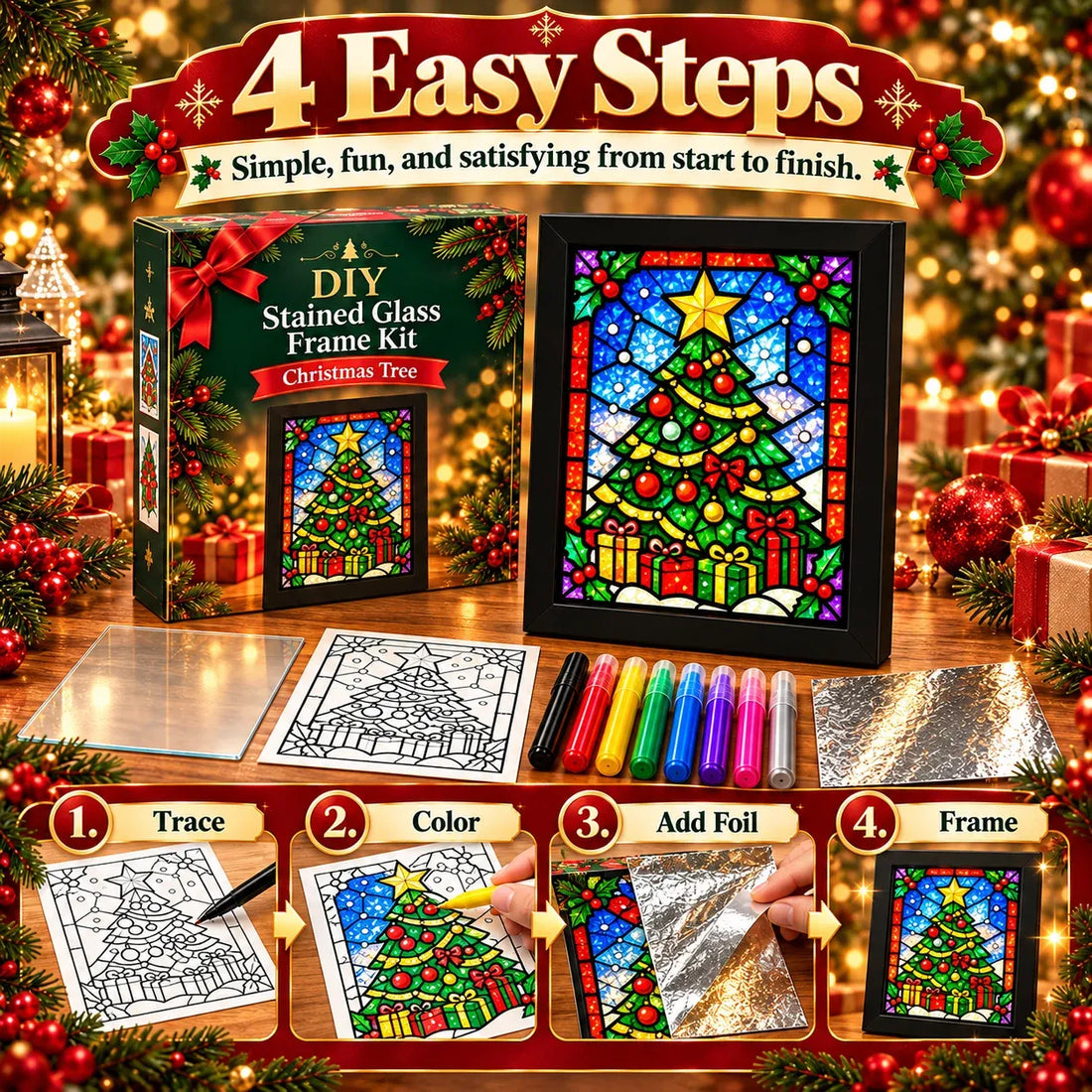 Four easy DIY Christmas crafting steps