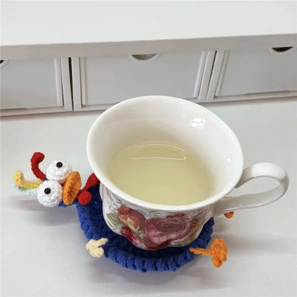 🧶 Handmade Animal Crochet Coasters – 5 Adorable Designs