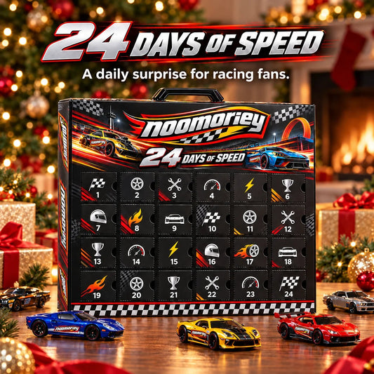 🏁 24 Days of Racing Magic – Christmas Mini Car Collector's Advent Calendar 🎄