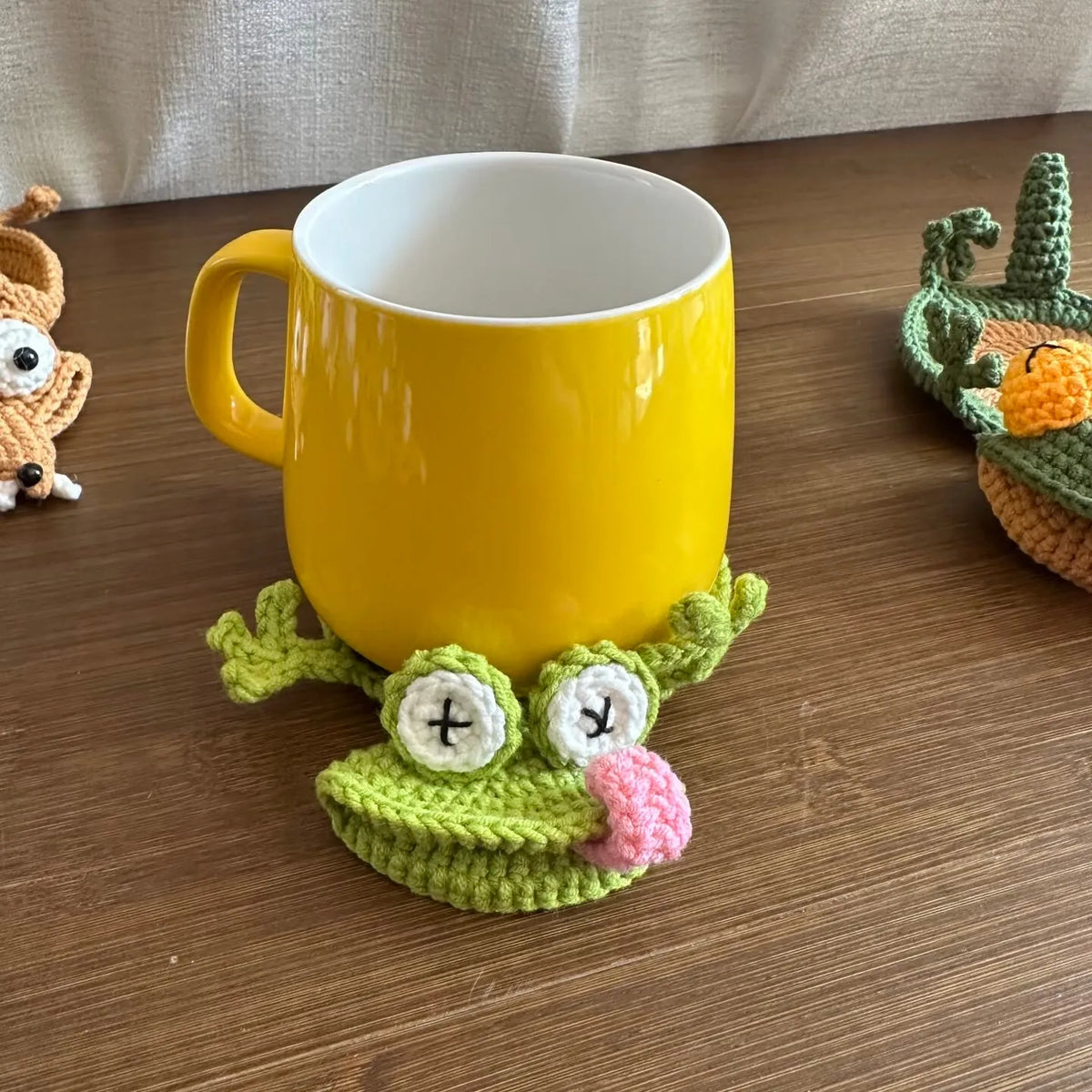 🧶 Handmade Animal Crochet Coasters – 5 Adorable Designs