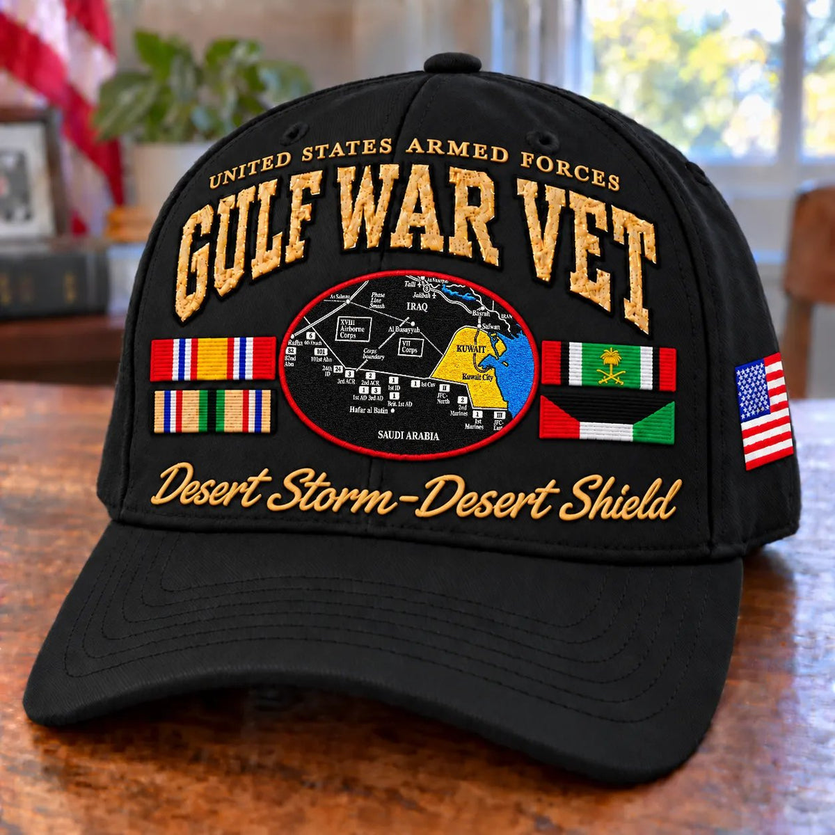 🇺🇸 Gulf War Veteran Tribute Cap – Operation Desert Storm 1990–1991