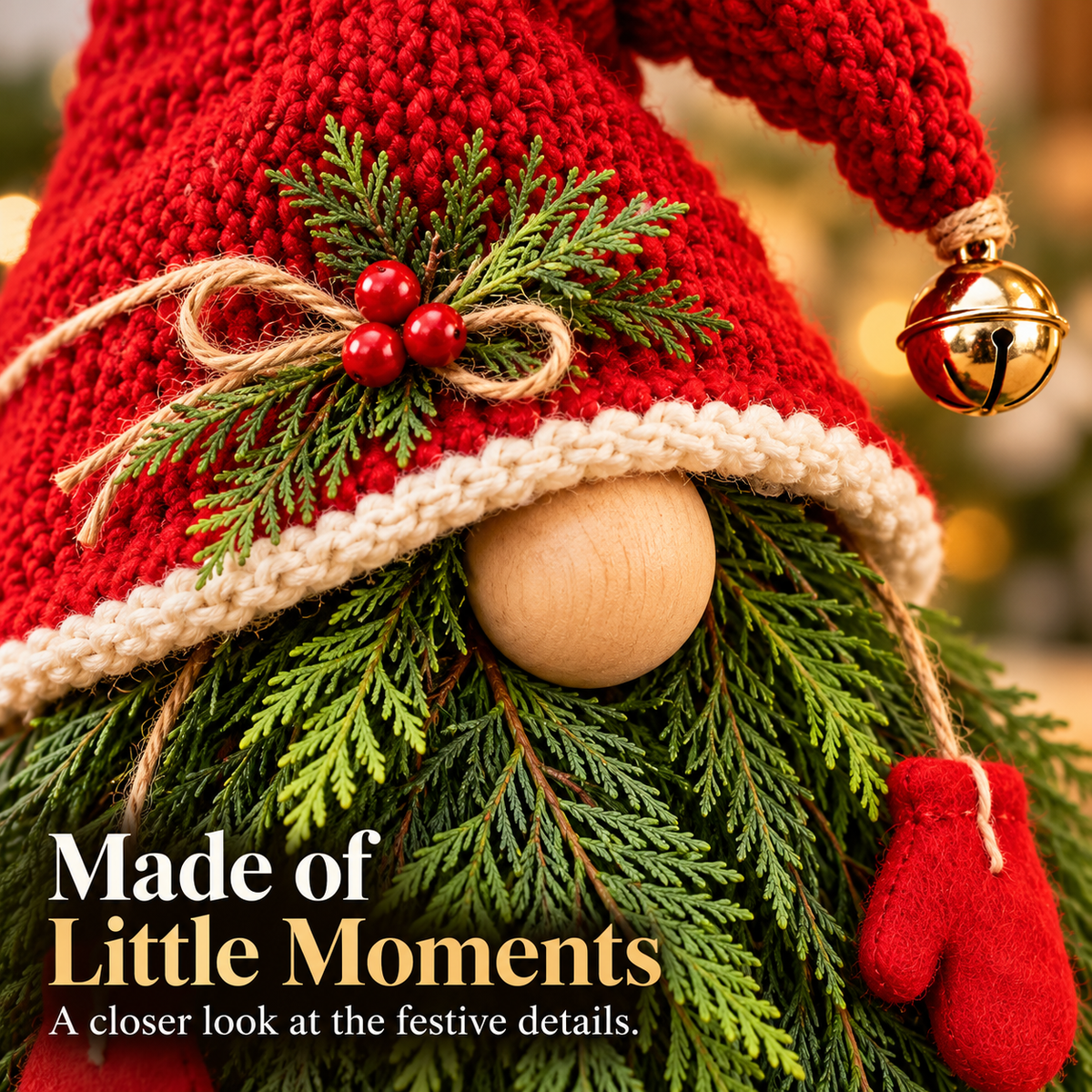 🎄 2-Piece Whimsical Christmas Gnome Porch Decor Set 🎁