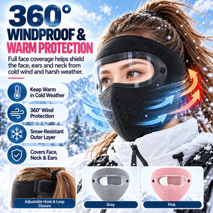 ❄️Winter Windproof Face Mask | Detachable Anti-Fog Goggles for Ski & Ride