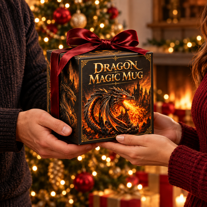 🐉✨  Dragonfire 3D Heat-Reveal Magic Mug | Add a Hot Drink. Awaken the Dragon.🔥