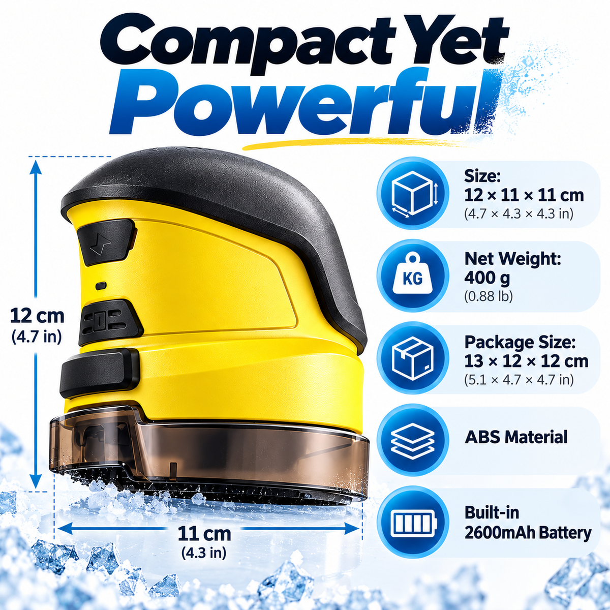 🚗❄️ Cordless Electric Ice Scraper – Fast & Easy Windshield Snow Removal