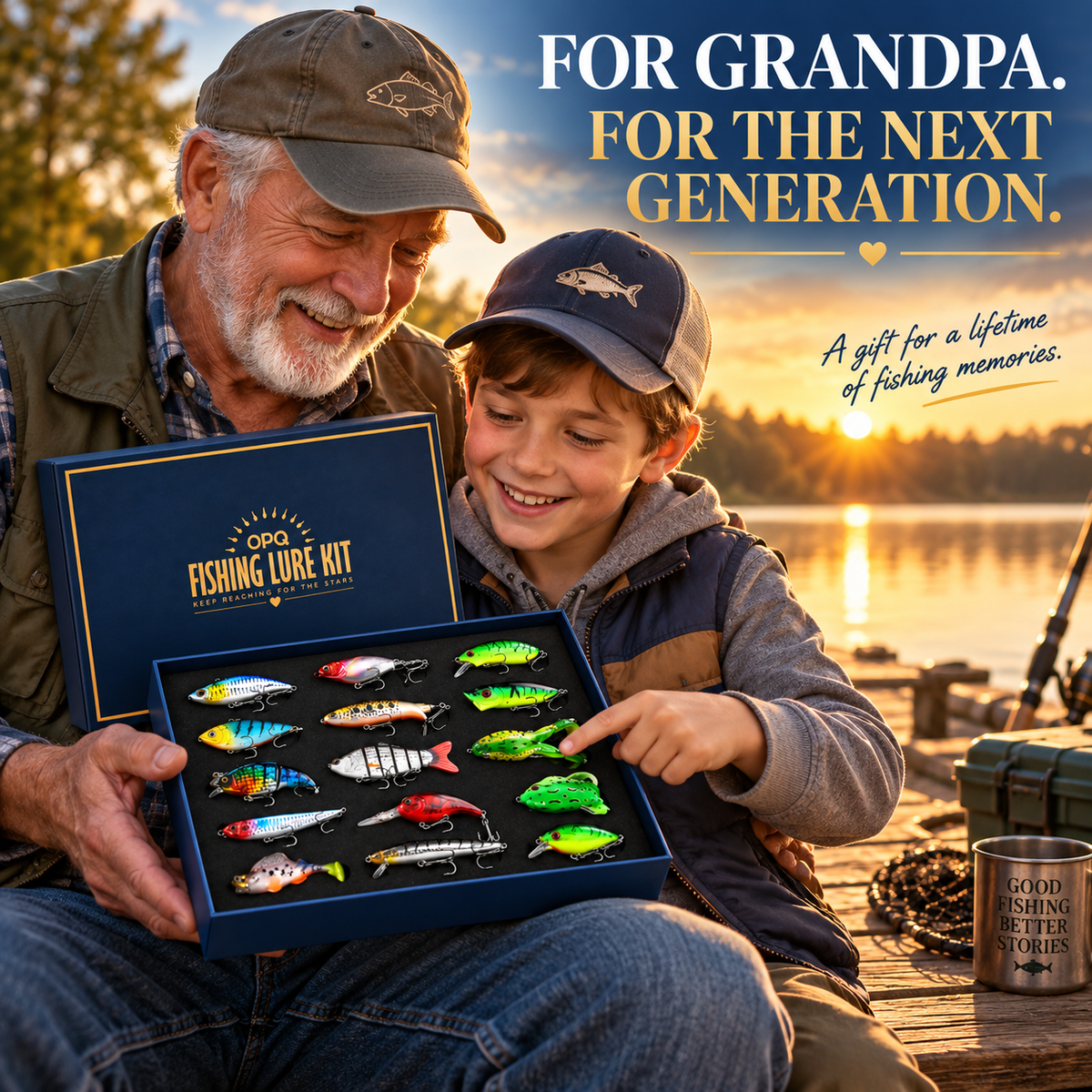 The Perfect Catch — 15-Piece Fishing Gift Box