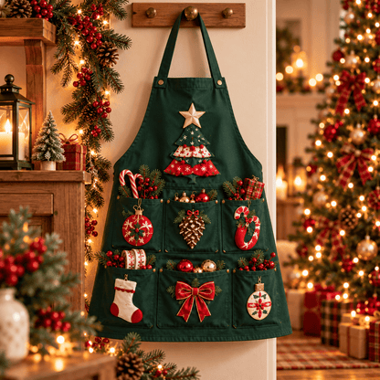Christmas Tree Decorating Apron