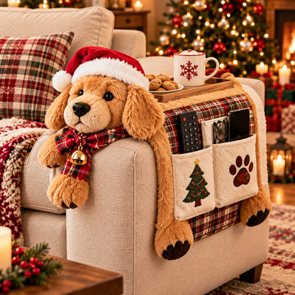 🎅 Cute Christmas-Themed Sofa Armrest Organizer