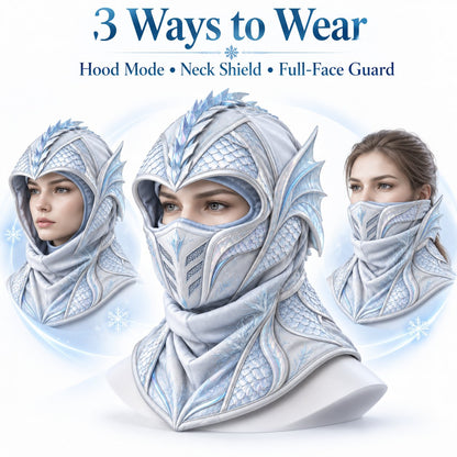 Ice Dragon 3-in-1 Winter Hood & Face Cover