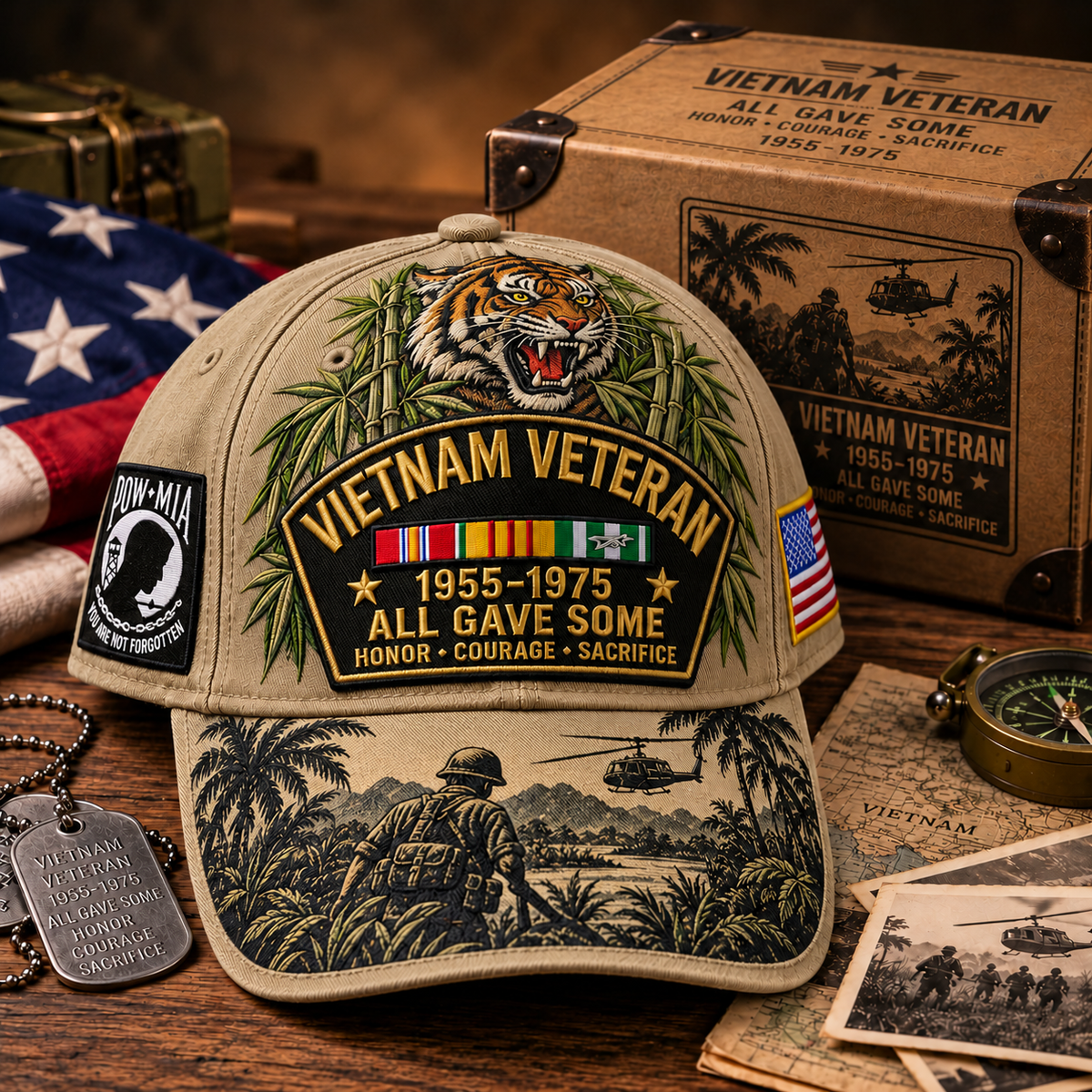 🇺🇸 Last Day Promo: 49% OFF🎖️Vietnam Veteran 1955–1975 All Gave Some Tribute Baseball Cap