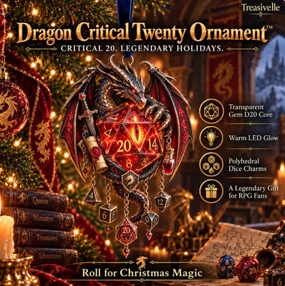 Glow Dragon Hanging Wind Chime for Fantasy Room Styling