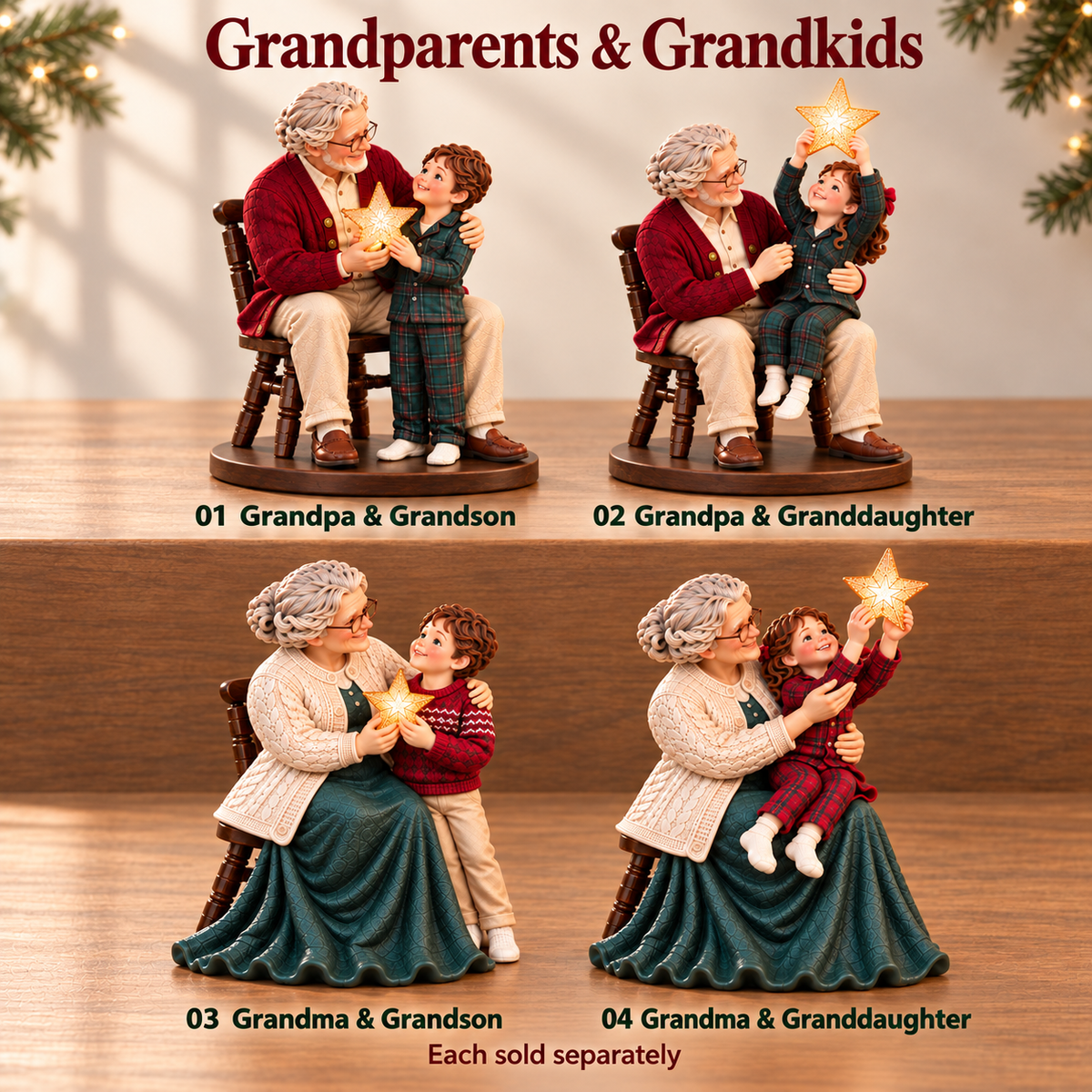 ✨ A Little Christmas Glow – Lighted Family Keepsake Figurine