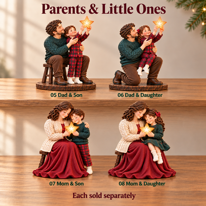 ✨ A Little Christmas Glow – Lighted Family Keepsake Figurine