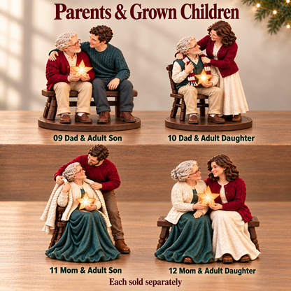 ✨ A Little Christmas Glow – Lighted Family Keepsake Figurine