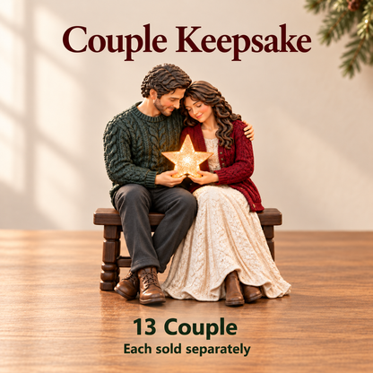 ✨ A Little Christmas Glow – Lighted Family Keepsake Figurine